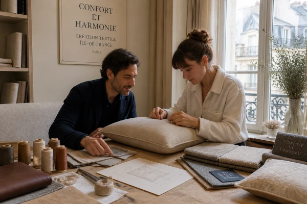 Confection de coussins décoratifs sur mesure Paris