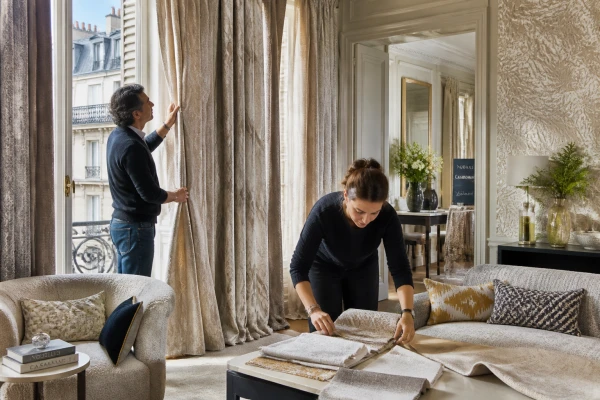 Habillage intérieur avec tissus Nobilis ou Casamance Paris