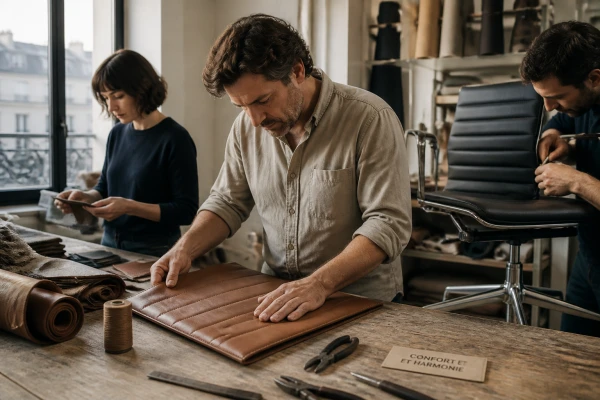 Tapissier décorateur pour rénovation de mobilier de bureau La Défense